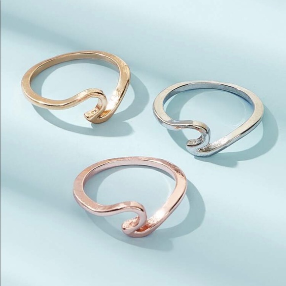 Jewelry - Wave Rings - All 3 Colors! Rose Gold, Gold, & Silver!